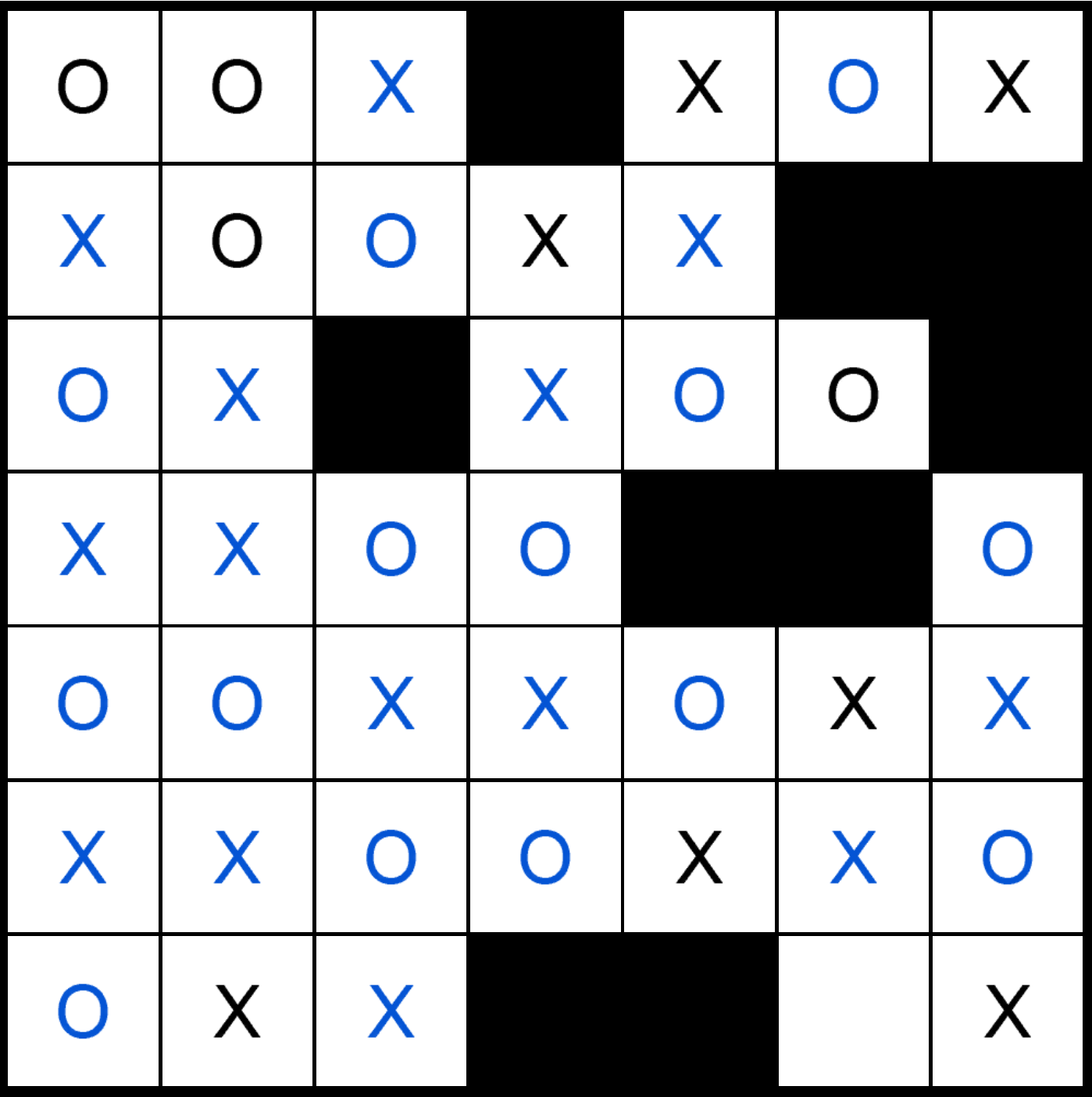 game with x and o game with x and o