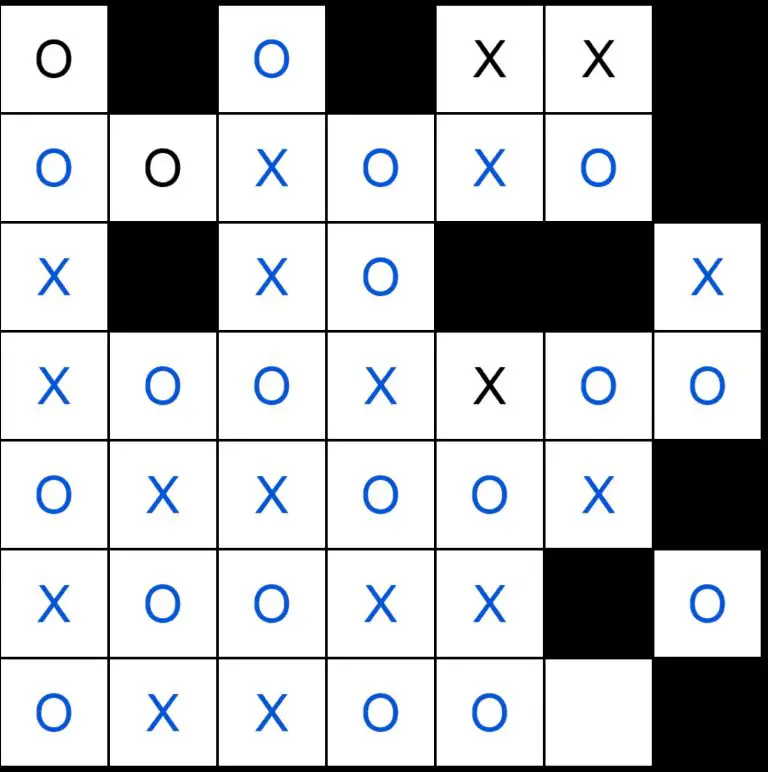 Puzzle Page Os and Xs March 22 2021 Answers - PuzzlePageAnswers.net
